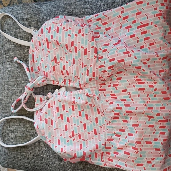 Hush & Salt Heartbreaker Geometric Print Tankini & Bora Bora Bottom Size Small - Picture 6 of 16